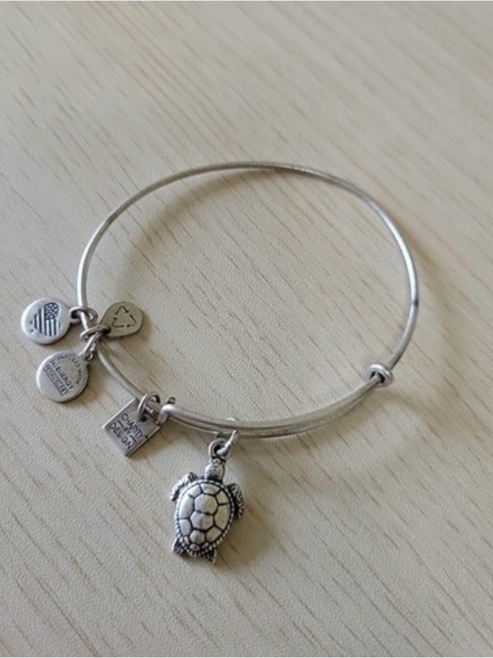 Alex and ani bangle bracelet turtle